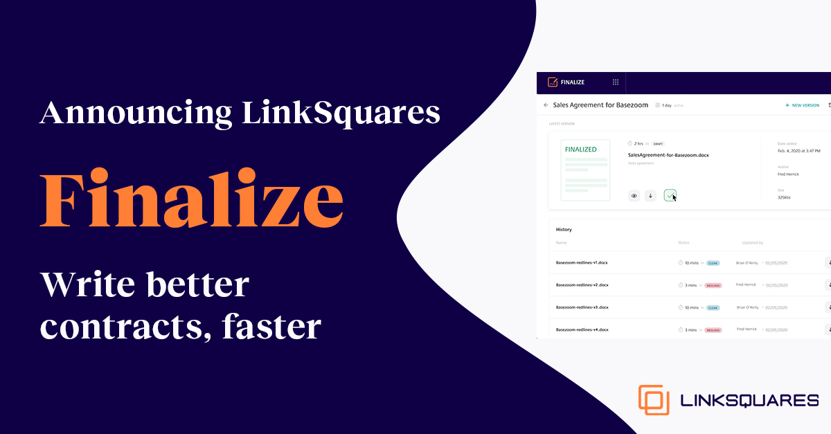Introducing Finalize, Our Contract Automation Solution