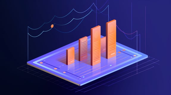 perlafdez_a_line_graph_made_of_arrows_pointing_up_floating_3D_w_939c48ab-1611-44e5-89c5-0ffd0c5a60b2