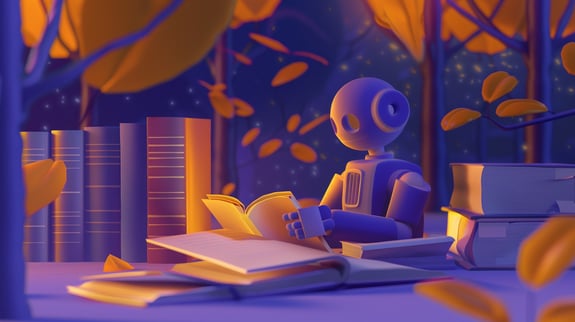 perlafdez_a_robot_in_a_park_surrounded_by_trees_and_books_3D__8ac9bed6-e92d-46c9-8527-3c6a028da127_3